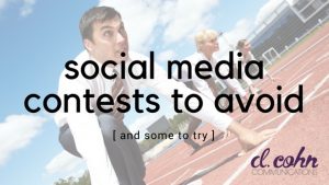 social media contests to avoid